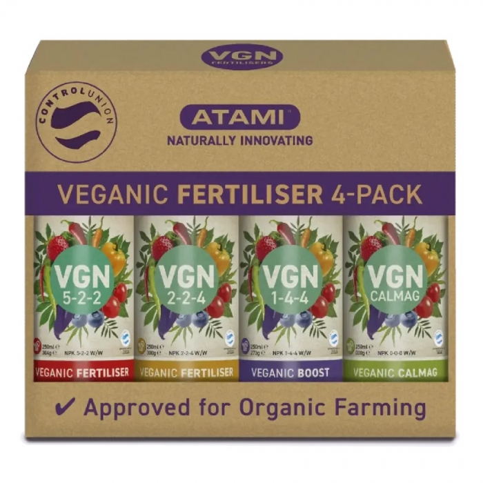 Atami VGN 4-Pack 250ml | Οργανική Σειρά Λιπασμάτων
